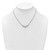 Sterling Silver Rhodium-plated Puffed Mariner Center with Side CZs 16 inch with 2 inch Extender Necklace