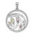 Sterling Silver Rhodium-plated Rainbow Multi-Gemstone Pendant - QP-548BBCD1-9313