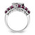 Sterling Silver Rhodium-plated Rhodolite Garnet & Diamond Ring - QR-317D06AE-8732