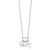 Sterling Silver Rhodium-plated Round Heart Cross Discs 32in Necklace