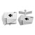 Sterling Silver Rhodium-plated Royal Flush Cuff Links