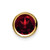 14k 7mm Garnet bezel pendant