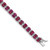 Sterling Silver Rhodium-plated Ruby Bracelet - QX-9AB2DA20-5996