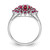 Sterling Silver Rhodium-plated Ruby Ring - QR-4876F384-8468
