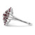 Sterling Silver Rhodium-plated Ruby Ring - QR-6E3018BF-5327
