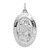 Sterling Silver Rhodium-plated Saint Christopher Medal - QC-03145B84-1260