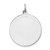 Sterling Silver Rhodium-plated Samoyed Disc Charm