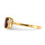14k 7mm Heart Garnet AA Diamond ring