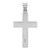 Sterling Silver Rhodium-plated Satin & Polished Latin Cross Pendant
