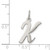 Sterling Silver Rhodium-plated Script Letter K Initial Charm - QC-5650B45A-8494