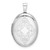 Sterling Silver Rhodium-plated Scroll Oval Locket - QL-4CBE7DEC-9507