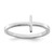 Sterling Silver Rhodium-plated Sideways Cross Ring - QR-D4EDCADA-1121