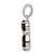Sterling Silver Rhodium-plated Smoky Quartz and Diamond Pendant