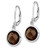 Sterling Silver Rhodium-plated Smoky Quartz Earrings - QE-464827D7-8555