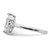 Sterling Silver Rhodium-plated Solitaire Marquise CZ Ring - QR-182D0638-4283