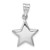 Sterling Silver Rhodium-plated Star Charm - QC-14CDB489-9549