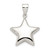 Sterling Silver Rhodium-plated Star Charm - QC-497176F4-5292