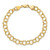 14k 7mm Solid Triple Link 8 inch Charm Bracelet - DO-8CB1A389-4518