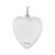 Sterling Silver Rhodium-plated Sweet Sixteen Heart Disc Charm - QC-0B594A3E-8463