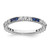 Sterling Silver Rhodium-plated Synthetic Blue Spinel & CZ Ring - QR-0529F28F-1217