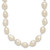 14k 7x11 White Baroque Freshwater Cultured Pearl 18 inch Necklace