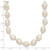 14k 7x11 White Baroque Freshwater Cultured Pearl 18 inch Necklace