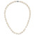 14k 7x11 White Baroque Freshwater Cultured Pearl 18 inch Necklace