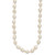 14k 7x11mm Baroque White Freshwater Cultured Pearl 20 inch Necklace