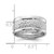 Sterling Silver Rhodium-plated Textured and Polished 3 Ring Band Set - QR-92BA9307-4536