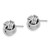 Sterling Silver Rhodium-plated Textured Love Knot Post Earrings - QE-28E32B98-6611