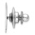 Sterling Silver Rhodium-plated Tie Tac - QQ-6E888B10-8238