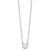 Sterling Silver Rhodium-plated Tiny Circle Block Letter J Initial Necklace
