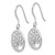 Sterling Silver Rhodium-plated Tree of Life Dangle Earrings