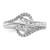 Sterling Silver Rhodium-plated Twist CZ Ring - QR-2A145715-3883