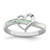 Sterling Silver Rhodium-plated White Created Opal Inlay Heart Ring - QR-80FDF666-5965