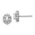 Sterling Silver Rhodium-plated White Topaz & Diam. Earrings - QB-400E4B8B-2287