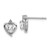 Sterling Silver Rhodium-plated White Topaz & Diam. Earrings - QB-BEFC575B-5407