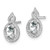 Sterling Silver Rhodium-plated White Topaz & Diam. Earrings - QB-C08B30EF-1048