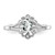 Sterling Silver Rhodium-plated White Topaz & Diam. Ring - QB-45C42E1E-6700