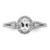 Sterling Silver Rhodium-plated White Topaz & Diam. Ring - QB-775905A5-2276