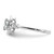 Sterling Silver Rhodium-plated White Topaz & Diam. Ring - QB-ACB9E961-9866