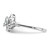 Sterling Silver Rhodium-plated White Topaz & Diam. Ring - QB-C6CBF237-2487