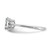 Sterling Silver Rhodium-plated White Topaz and Diamond Ring - RM-A7D8512E-1226