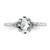 Sterling Silver Rhodium-plated White Topaz and Diamond Ring - RM-DC3551DE-8683