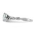 Sterling Silver Rhodium-plated White Topaz and Diamond Ring - RM-EBE3DFBC-9807