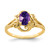 14k 7x5mm Oval Amethyst ring - Y2-3815F096-3961