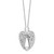 Sterling Silver Rhodium-plated Wings Ash Holder 18in Necklace