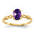 14k 7x5mm Oval Amethyst ring - Y4-3A0A3FD8-8990