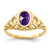 14k 7x5mm Oval Amethyst ring - Y4-CC90D38D-6684