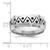 Sterling Silver Rhodium-plated with Antiqued 9mm Zig Zag Band Ring - QR-E91D5BD0-3385